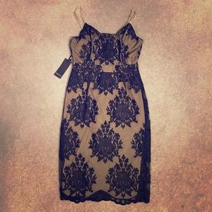 Black and nude dress
